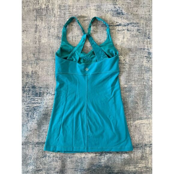 Lululemon Practice Daily Tank in Surge / Teal Size 4 - Picture 4 of 6